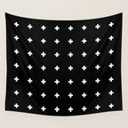 Swiss Cross Black Small Wall Tapestry Gallery Image 4