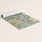 William Morris Vintage Pimpernel Green Bayleaf Manilla Yoga Mat Gallery Image 2