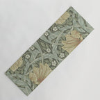 William Morris Vintage Pimpernel Green Bayleaf Manilla Yoga Mat Gallery Image 1