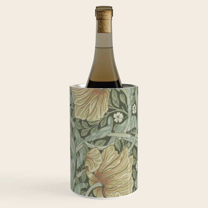 William Morris Vintage Pimpernel Green Bayleaf Manilla Wine Chiller Gallery Image 2