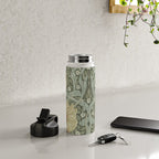 William Morris Vintage Pimpernel Green Bayleaf Manilla Water Bottle Gallery Image 4
