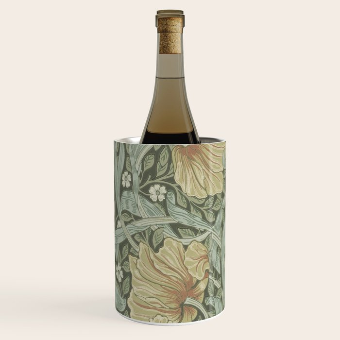 William Morris Vintage Pimpernel Green Bayleaf Manilla Wine Chiller Gallery Image 3