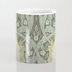 William Morris Vintage Pimpernel Green Bayleaf Manilla Coffee Mug Gallery Image 4