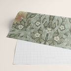 William Morris Vintage Pimpernel Green Bayleaf Manilla Wrapping Paper Gallery Image 2