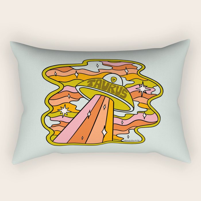 Taurus UFO Rectangular Pillow Gallery Image 2