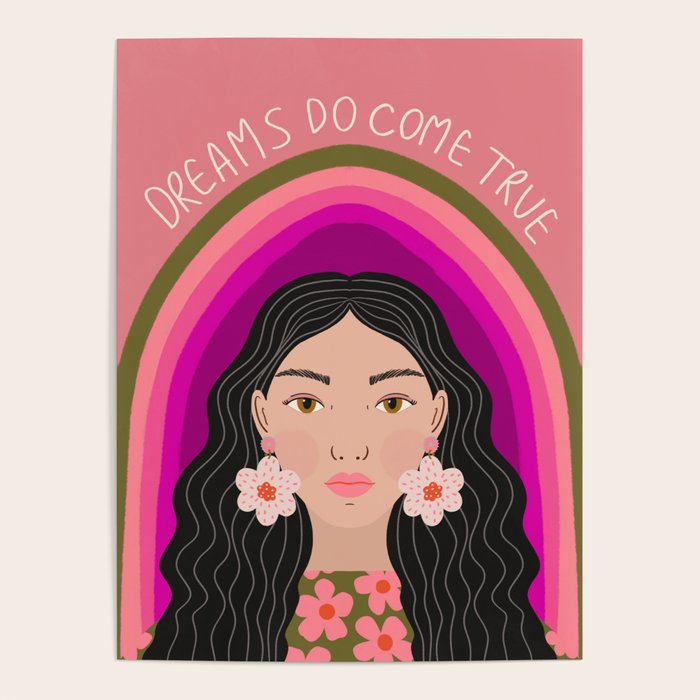 Woman Portrait - Dreams do come true  Poster Gallery Image 1