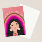 Woman Portrait - Dreams do come true  Stationery Card Gallery Image 2