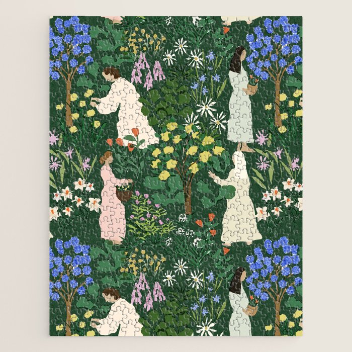 Ladies working in the garden Jigsaw Puzzle Gallery Image 1