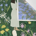 Ladies working in the garden Wall Tapestry Gallery Image 3