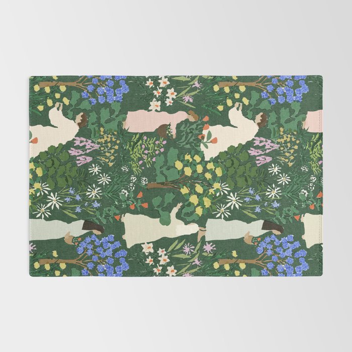 Ladies working in the garden Rug Gallery Image 2
