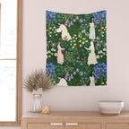 Ladies working in the garden Wall Tapestry Gallery Image 2