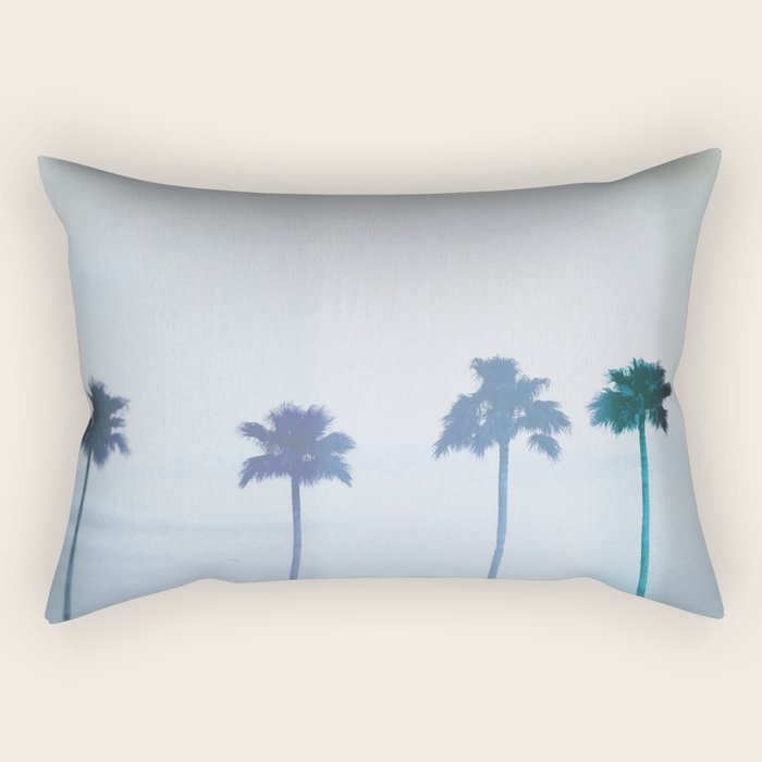 Four Palm Trees Rectangular Pillow Gallery Image 2