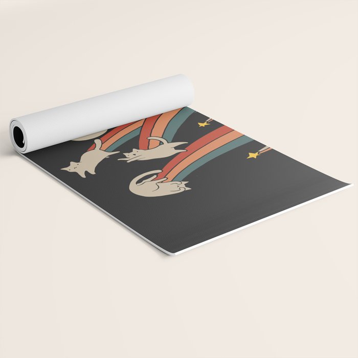 Cat Landscape 164: The Shooting Stars Yoga Mat Gallery Image 2