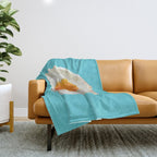 Fried Egg Polygon Art Throw Blanket Gallery Image 1