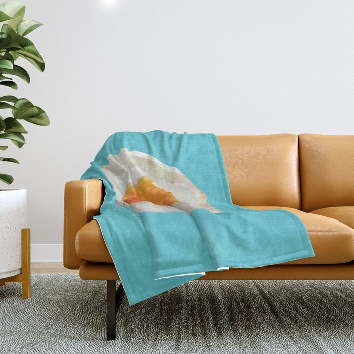 Fried Egg Polygon Art Throw Blanket Gallery Image 1