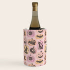 Halloween Pumpkins - vintage pink and black  Wine Chiller Gallery Image 3