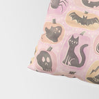 Halloween Pumpkins - vintage pink and black  Pillow Sham Gallery Image 4