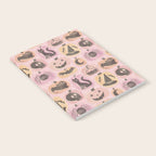 Halloween Pumpkins - vintage pink and black  Notebook Gallery Image 2