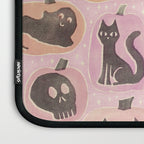 Halloween Pumpkins - vintage pink and black  Laptop Sleeve Gallery Image 3