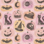 Halloween Pumpkins - vintage pink and black  Coffee Mug Gallery Image 2