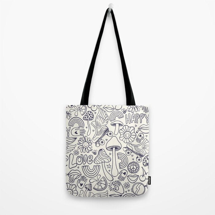 Love Happy Tote Bag Gallery Image 2