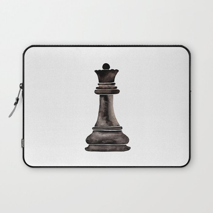 Queen (watercolor painting) Laptop Sleeve Gallery Image 1