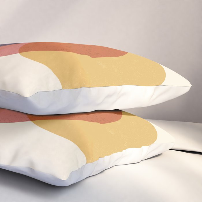 Abstraction_SUNRISE_SUNSET_CIRCLE_RISING_COLORFUL_POP_ART_0425A Pillow Sham Gallery Image 3