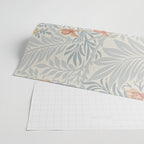 William Morris Larkspur Blue Slate Russet Wrapping Paper Gallery Image 2