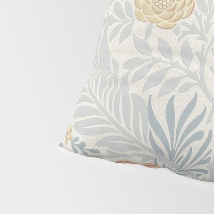 William Morris Larkspur Blue Slate Russet Pillow Sham Gallery Image 4