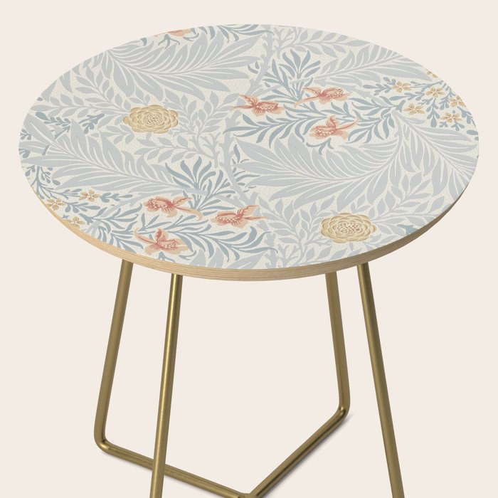 William Morris Larkspur Blue Slate Russet Side Table Gallery Image 2