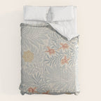 William Morris Larkspur Blue Slate Russet Comforter Gallery Image 6
