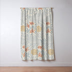 William Morris Larkspur Blue Slate Russet Window Curtain Gallery Image 3