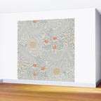 William Morris Larkspur Blue Slate Russet Wall Mural Gallery Image 2