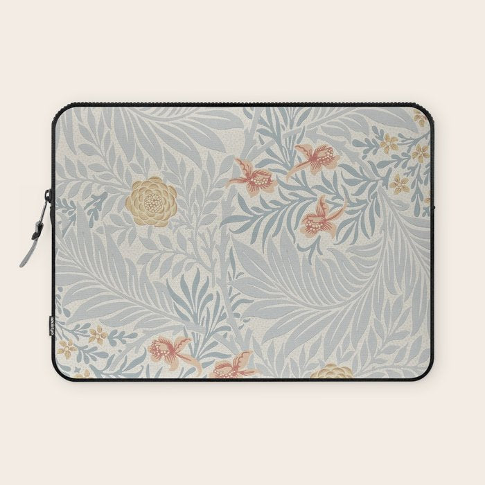 William Morris Larkspur Blue Slate Russet Laptop Sleeve Gallery Image 1