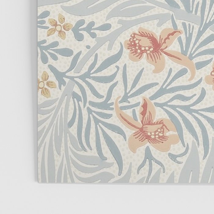 William Morris Larkspur Blue Slate Russet Poster Gallery Image 3