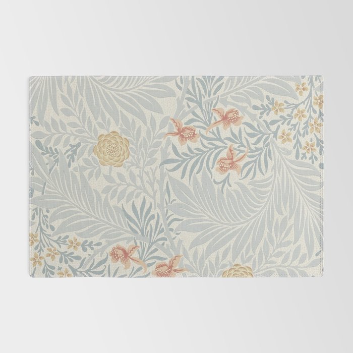 William Morris Larkspur Blue Slate Russet Rug Gallery Image 2