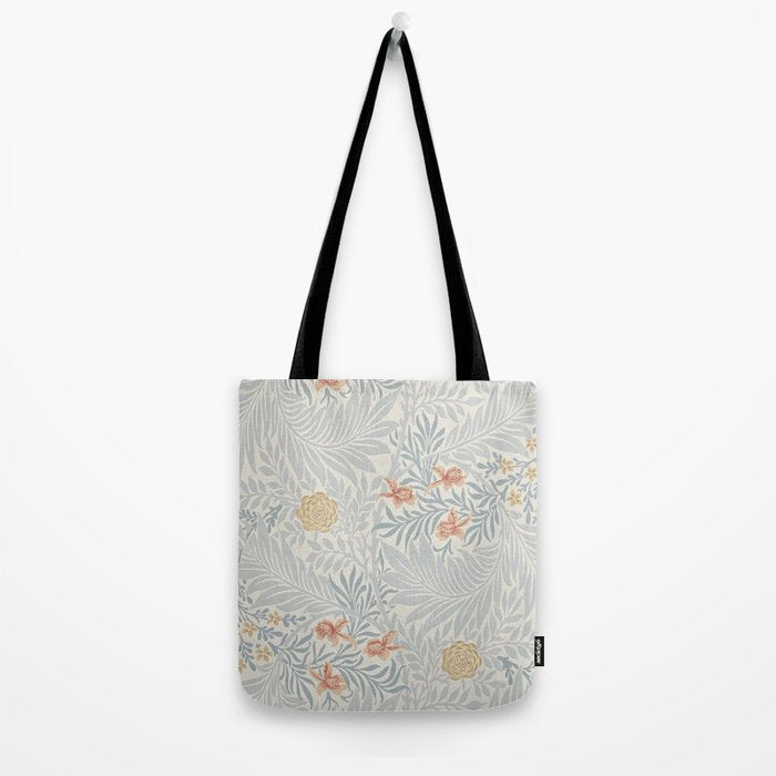 William Morris Larkspur Blue Slate Russet Tote Bag Gallery Image 2