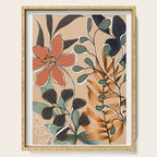 Elegant Botanical Line Art 1 Serving Tray Gallery Image 1