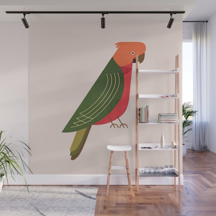 Whimsy Australian King Parrot Wall Mural Gallery Image 1