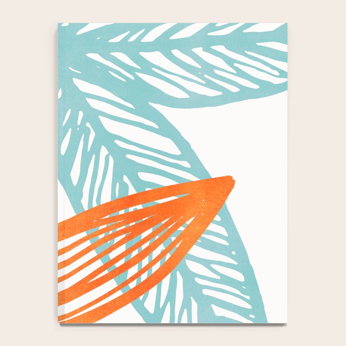 Orange and Blue Seaside Coastal Shapes Notebook Gallery Image 4