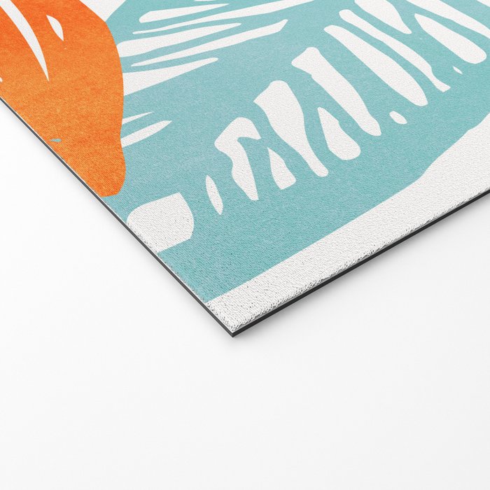 Orange and Blue Seaside Coastal Shapes Welcome Mat Gallery Image 2