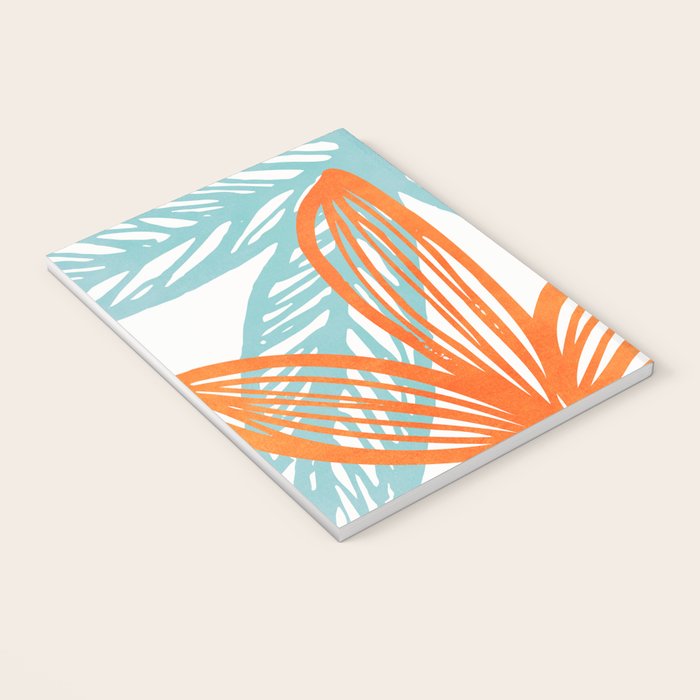 Orange and Blue Seaside Coastal Shapes Notebook Gallery Image 3