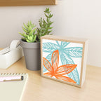 Orange and Blue Seaside Coastal Shapes Mini Art Print Gallery Image 2