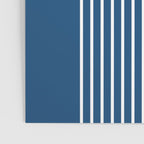 Geometric Lines in Blue Teal Yellow (Sun and Rainbow abstraction) Poster Gallery Image 3