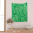 Abstract line art 151 Wall Tapestry Gallery Image 2