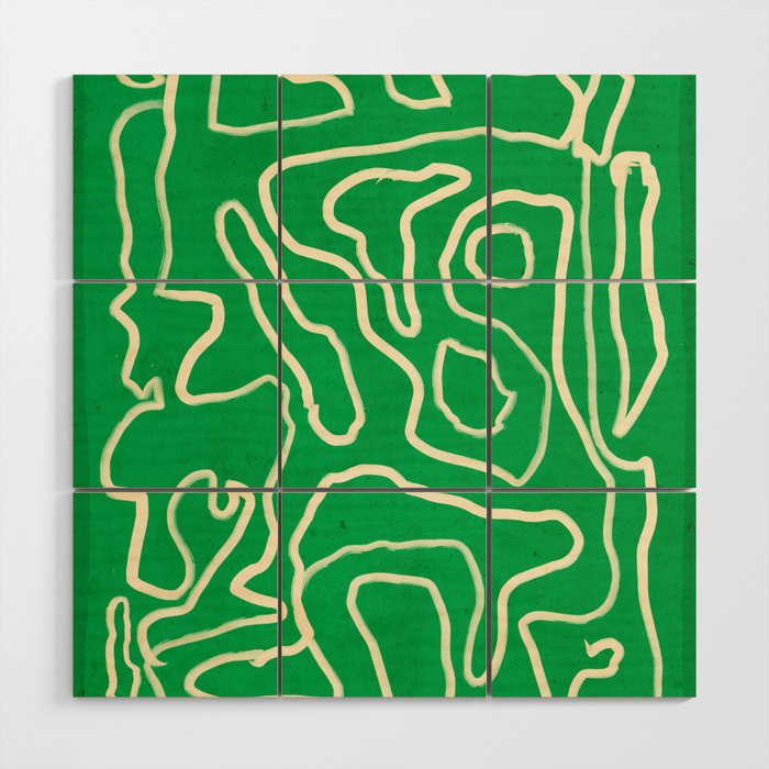 Abstract line art 151 Wood Wall Art Gallery Image 1