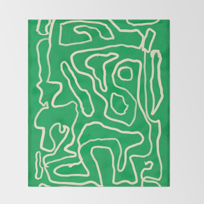 Abstract line art 151 Throw Blanket Gallery Image 2