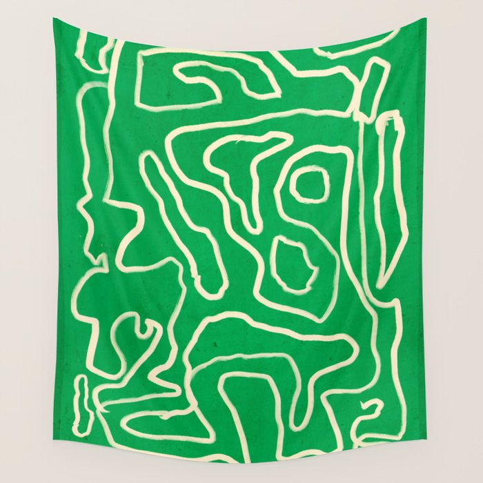 Abstract line art 151 Wall Tapestry Gallery Image 4