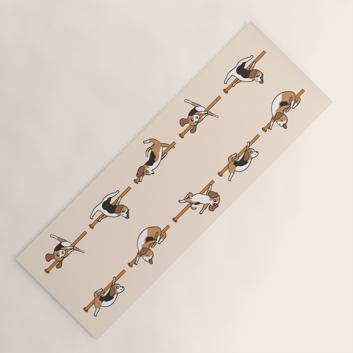 Beagle Pole Dancing Club Yoga Mat Gallery Image 1