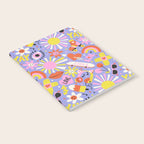 Tweenager Life Happy 90s Roller Skates Retro Positivity Pattern Notebook Gallery Image 2